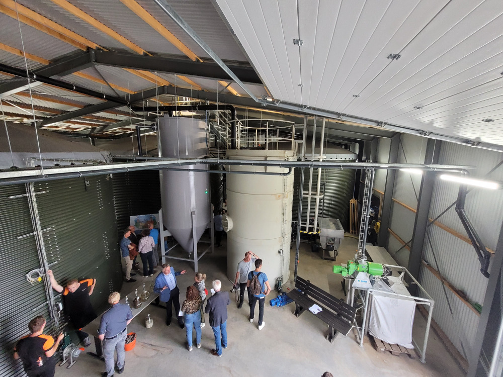 Water storage silos for sewage treatment