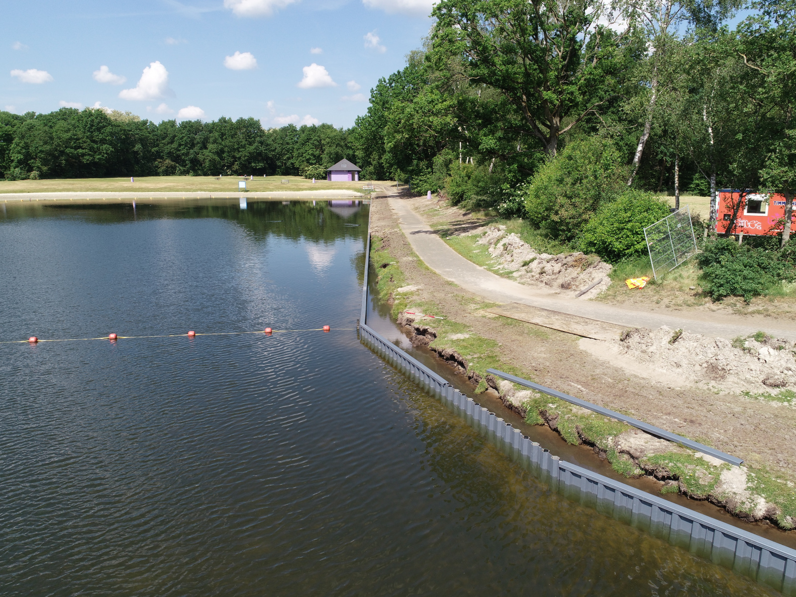 Bank reinforcement renovation