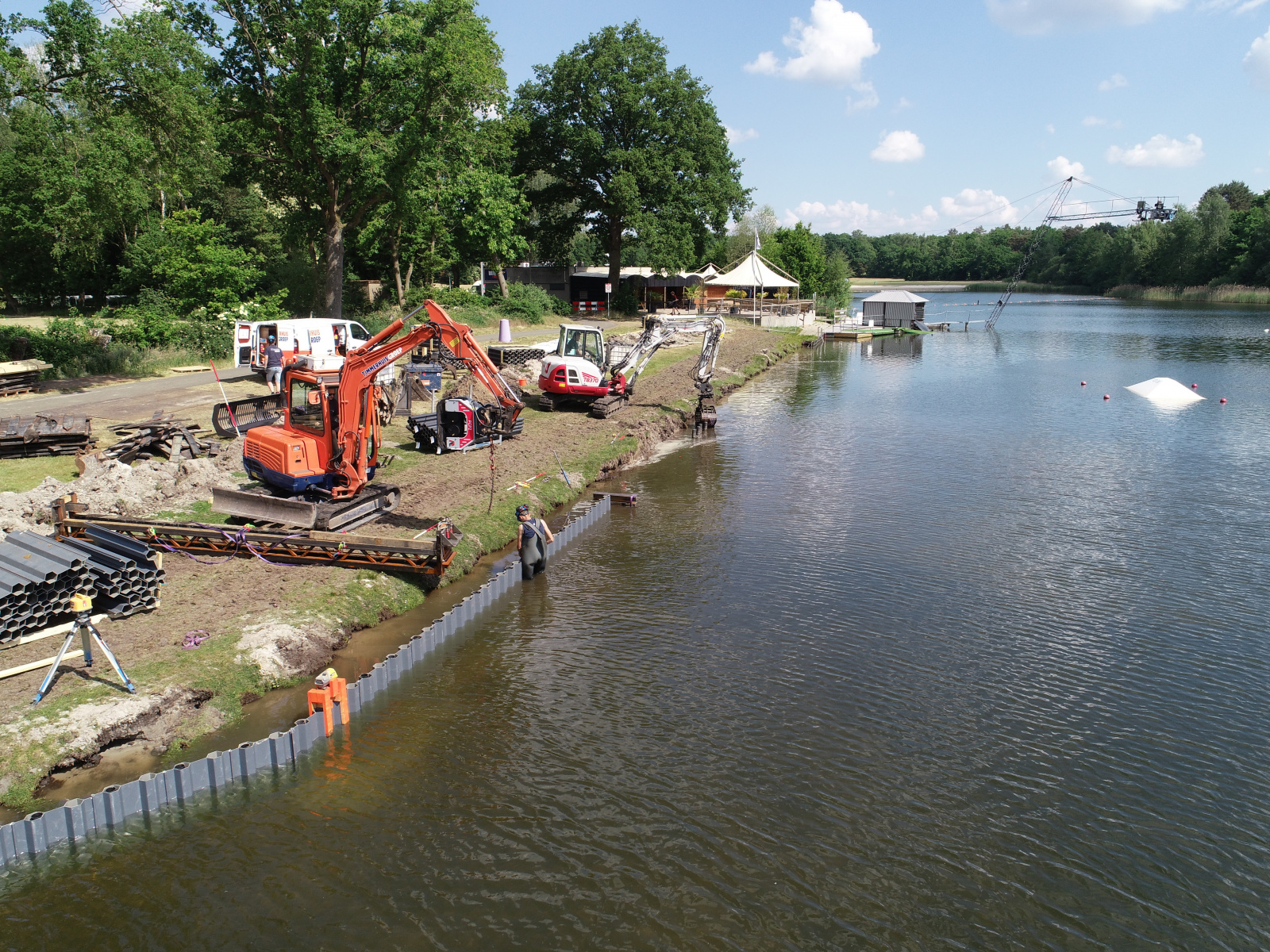 Bank reinforcement renovation